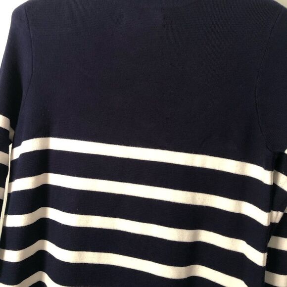 Zara knit sweater striped top side buttons tunic, size small - Picture 8 of 9